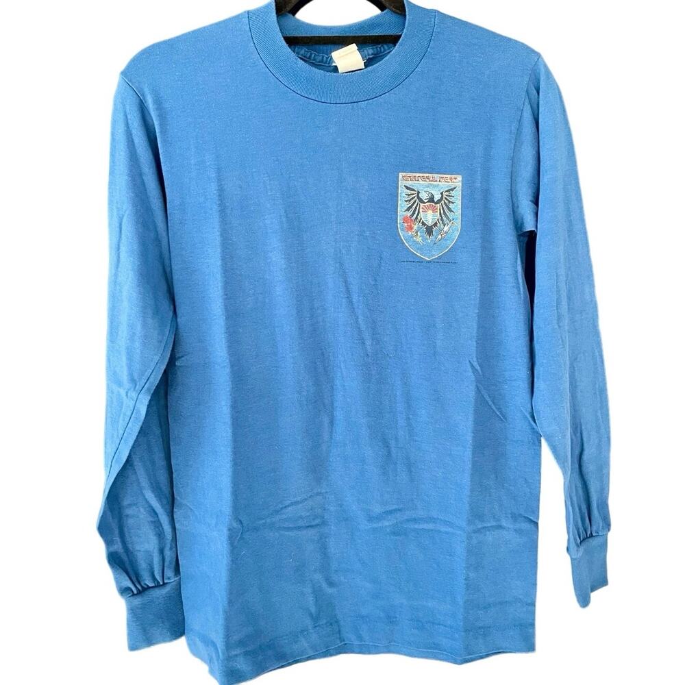 Vintage 80s Grateful Dead Crest 1983 Single Stitch Long Sleeve Band Shirt Small